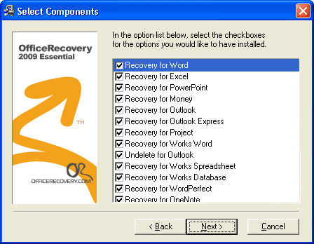 OfficeRecovery Essential Screenshot
